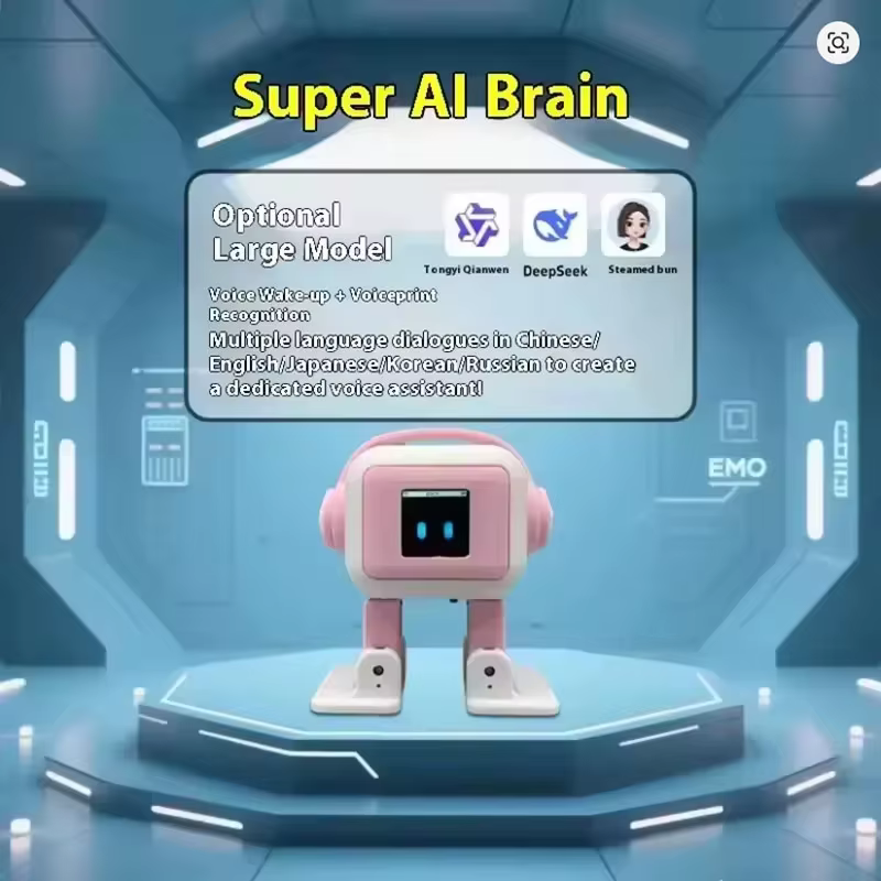 Robot d'Intelligence Artificielle Interactif et Émotionnel de Bureau, Meilleure Vente, pour la Communication, la Conversation Intelligente et la Danse
