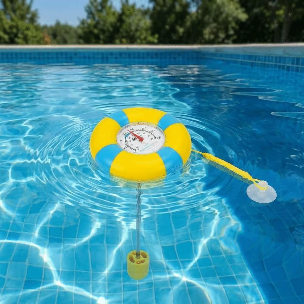 Thermomètre de piscine flottant étanche