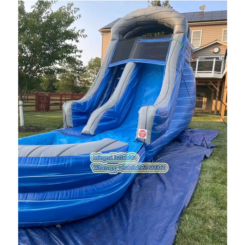 Toboggan gonflable de piscine de glissière d'eau