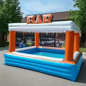 Bar de piscine gonflable portable en PVC pour adultes