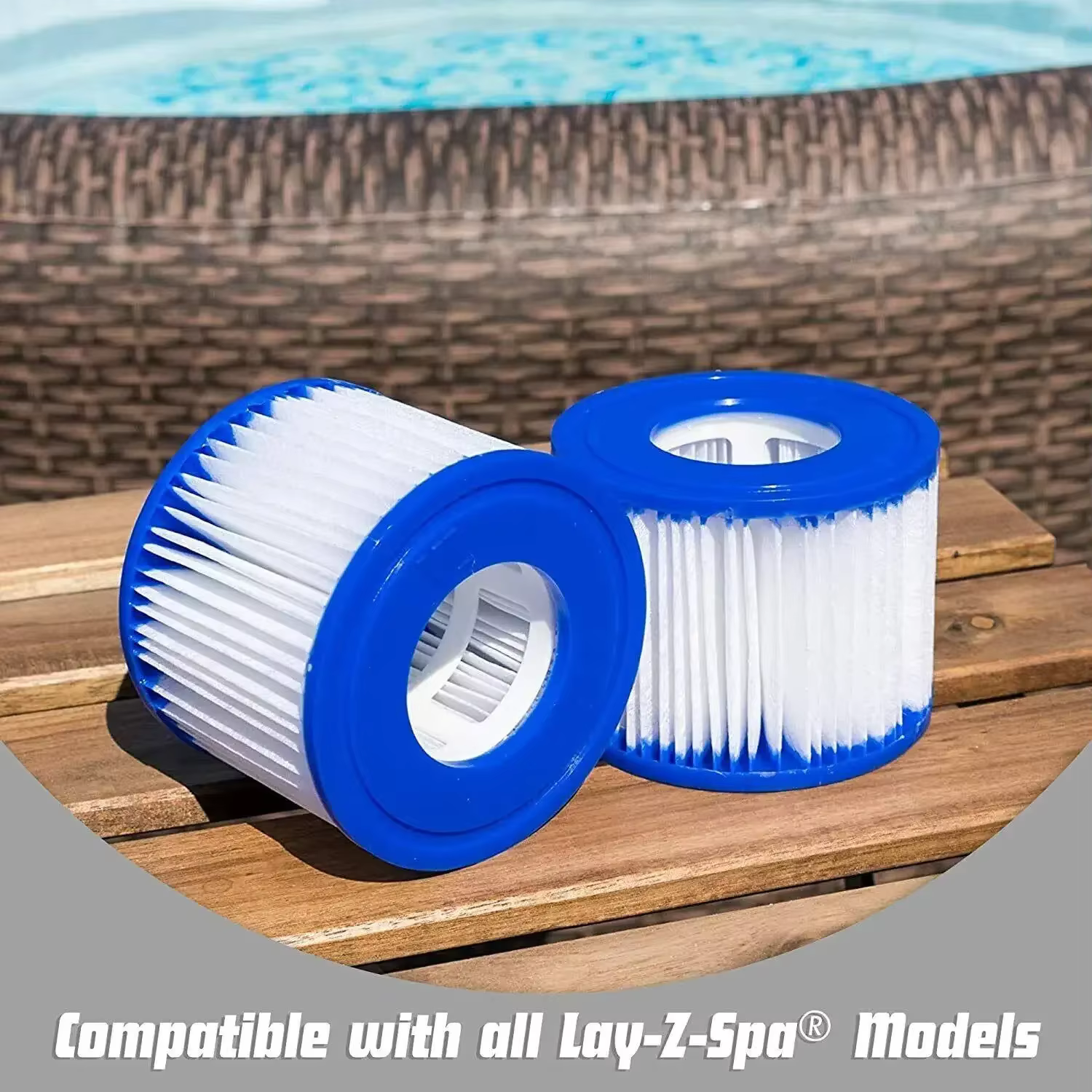 2/4 pièces Nouveaux filtres Lay-Z-Spa Lazy Lay-Z-Spa