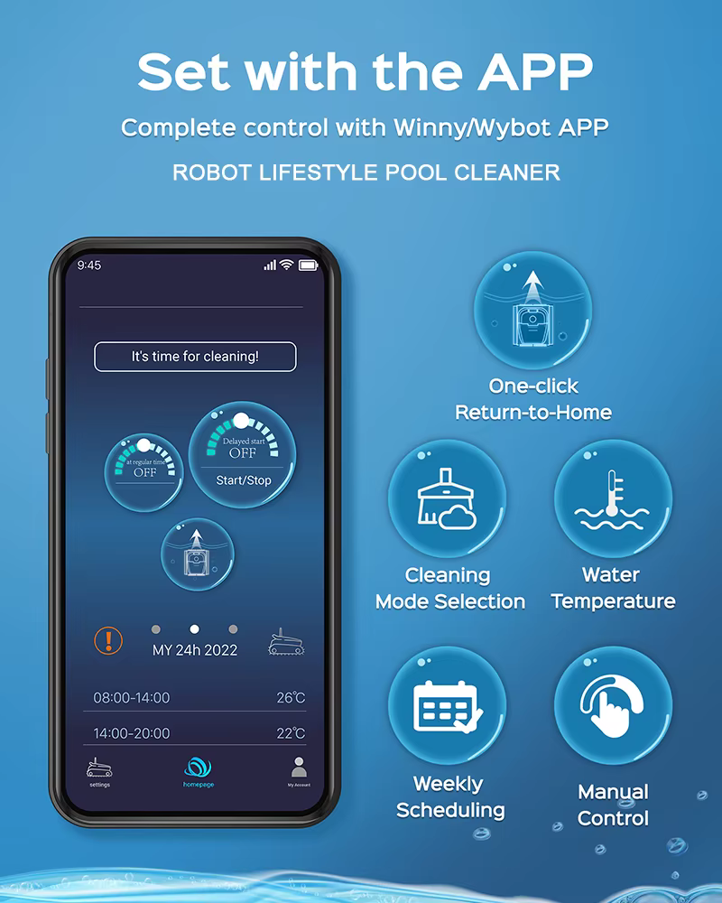 Robot nettoyeur de piscine électrique WY450