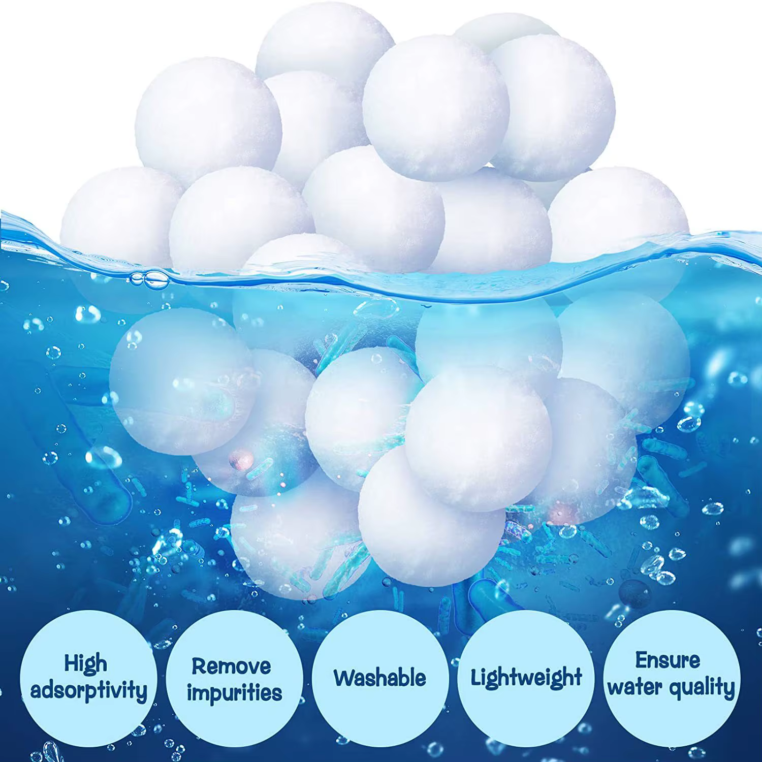 Boules filtrantes pour piscine 500g