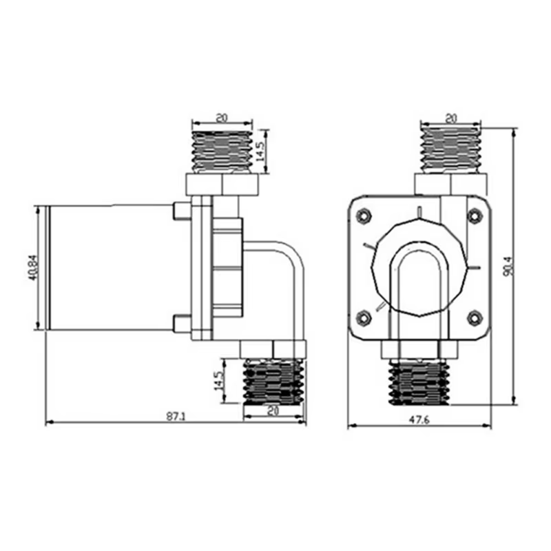 Pompe à eau multifonctionnelle sans balais 12V 24V DC