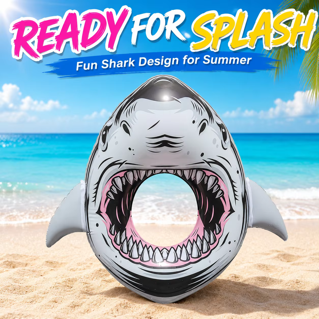 Bouée de natation gonflable Requin 87 cm pour adultes