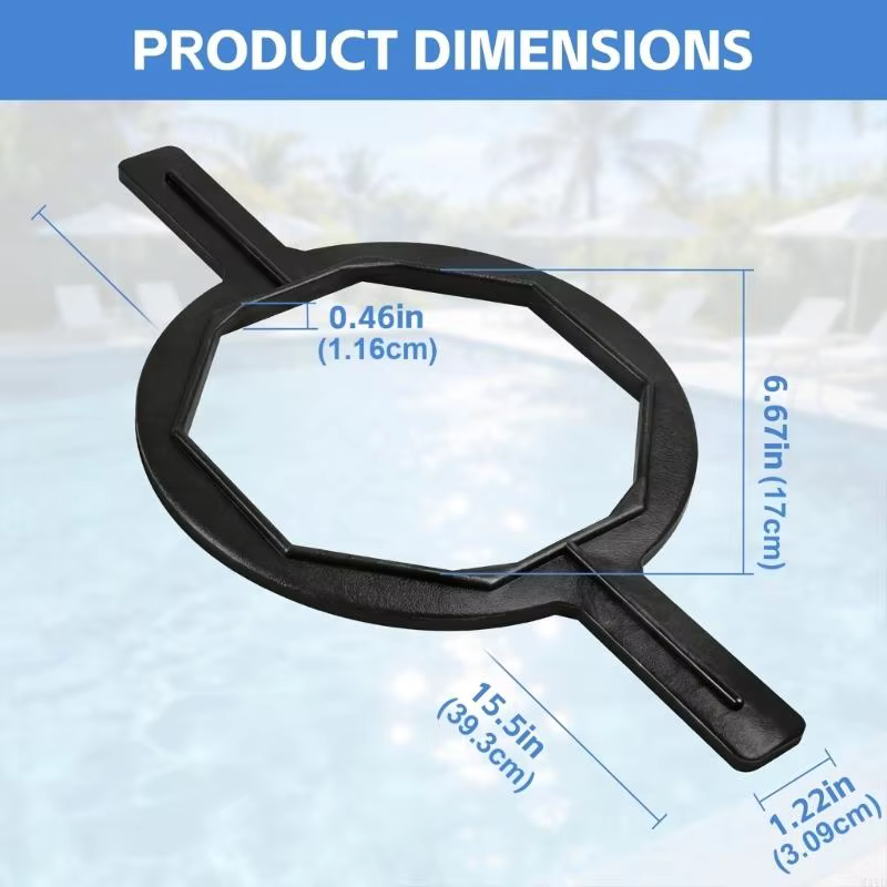 Clé filtre piscine robuste