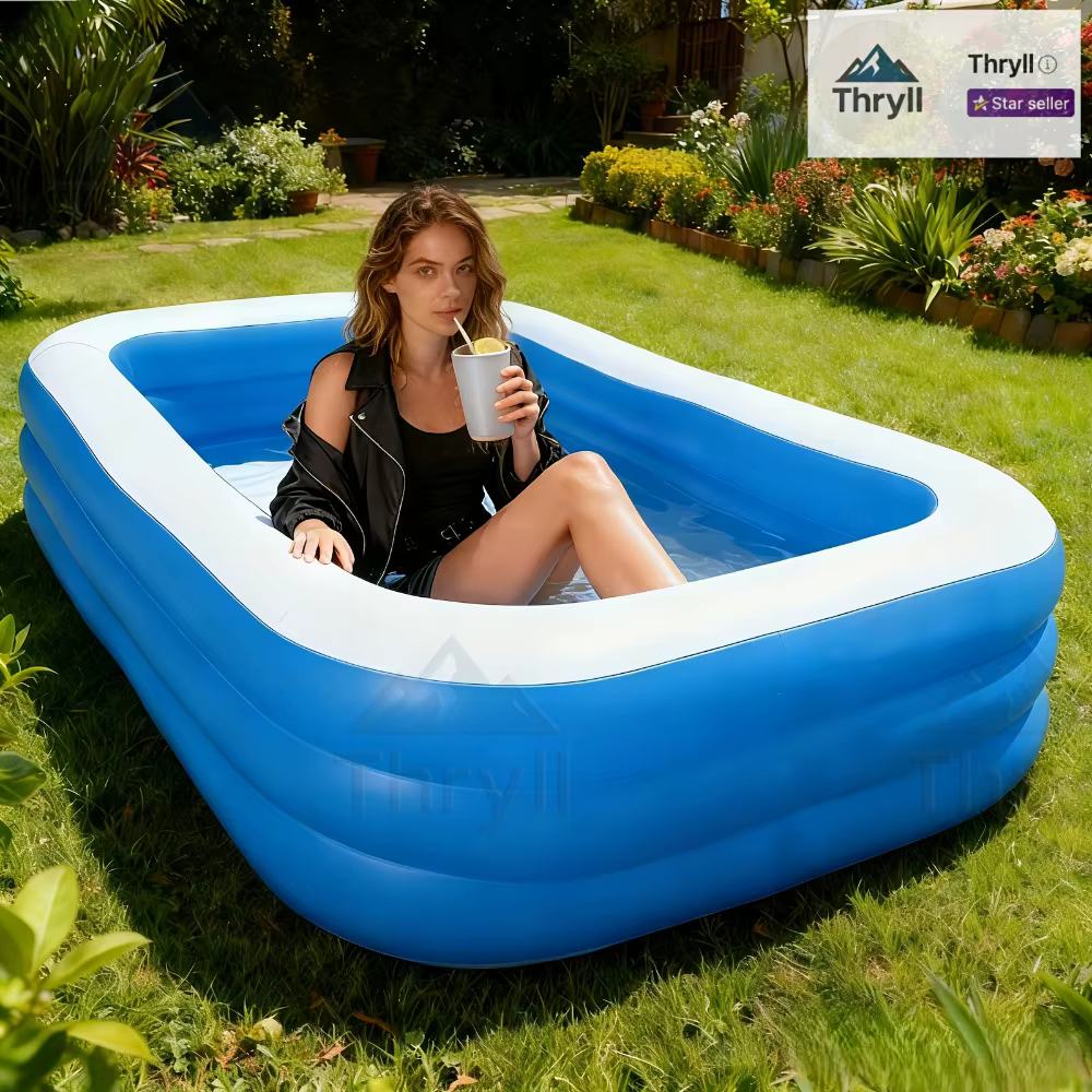 Piscine gonflable rectangulaire pour usage domestique