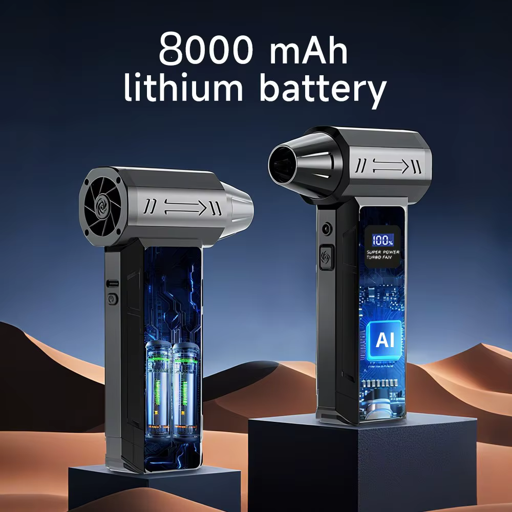 Ventilateur Turbo puissant 990000 tr/min, souffleur d'air électrique, ventilateur Rechargeable polyvalent, moteur sans balais pour voiture/maison/PC/outil d'extérieur