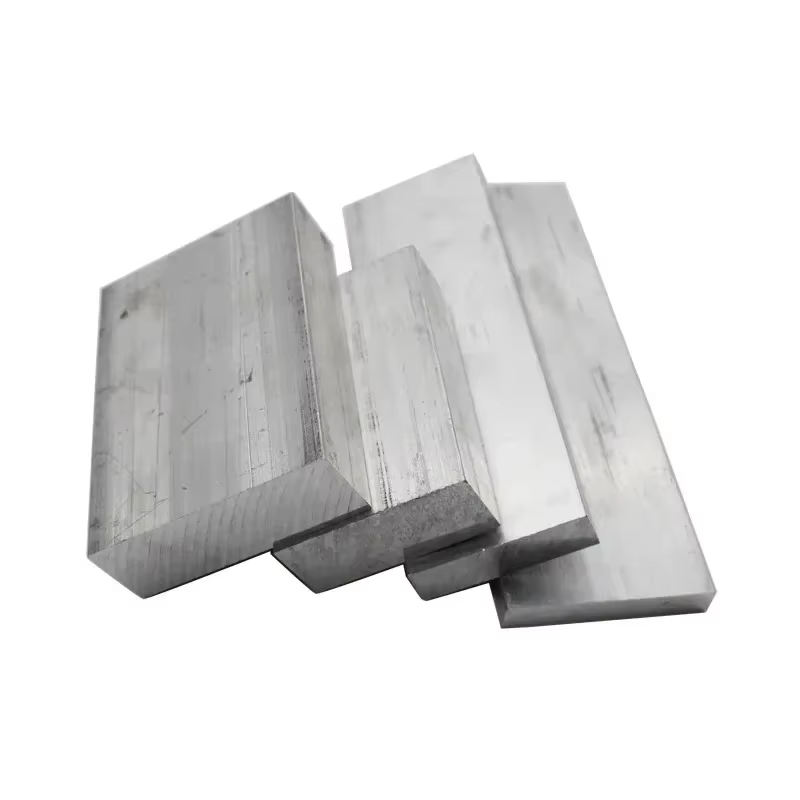 Tôle en alliage d'aluminium, plaque de barre plate, bandes nocturnes, moulin solide, stock CNC, 6061
