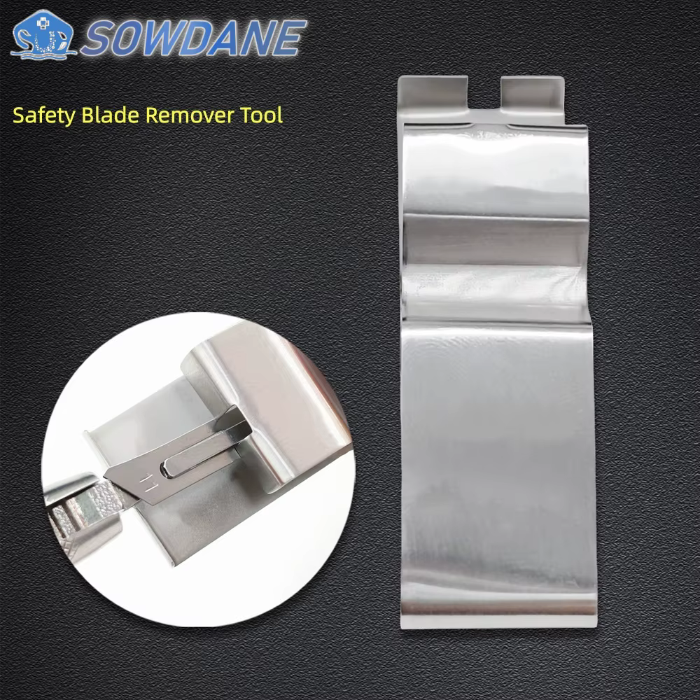 Outil de sécurité en acier inoxydable pour l'extraction de lames de scalpel dentaire, instrument chirurgical pour implants dentaires
