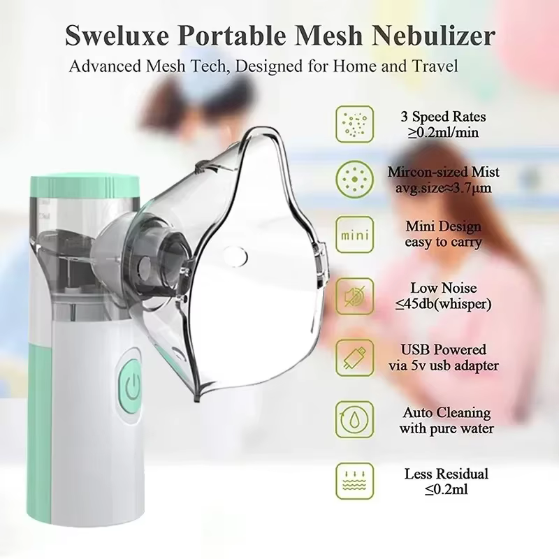 Nébuliseur médical Machine inhalateur d'asthme Mini automiseur portatif enfants adulte enfant inhaler de vapeur nébuliseur à domicile soins de santé