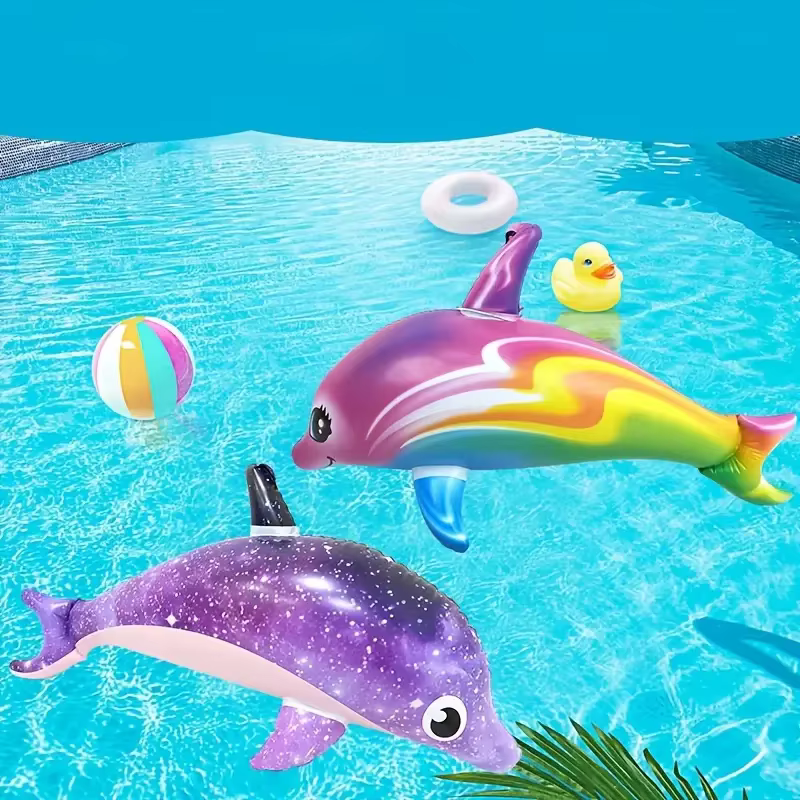 Dauphins et requins gonflables