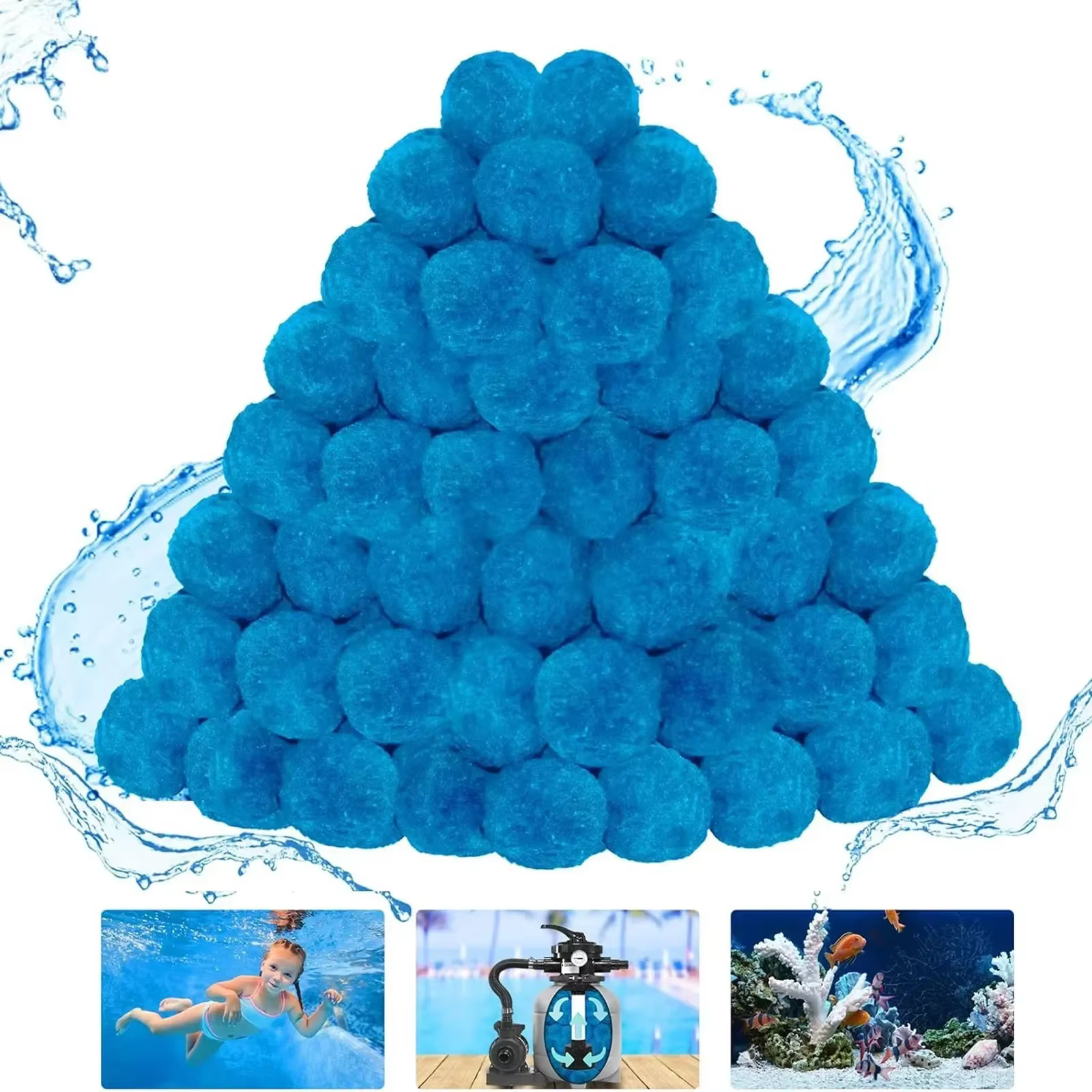 Boule filtrante pour bain à remous
