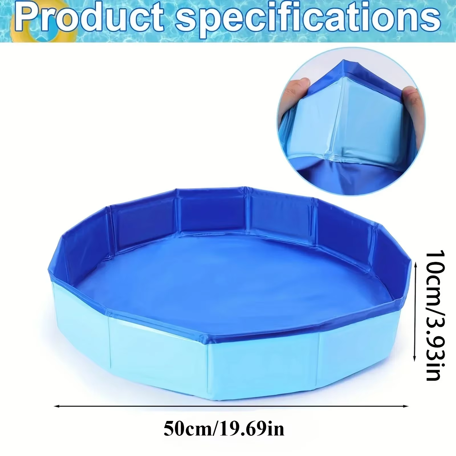 Piscine pliable pour chien