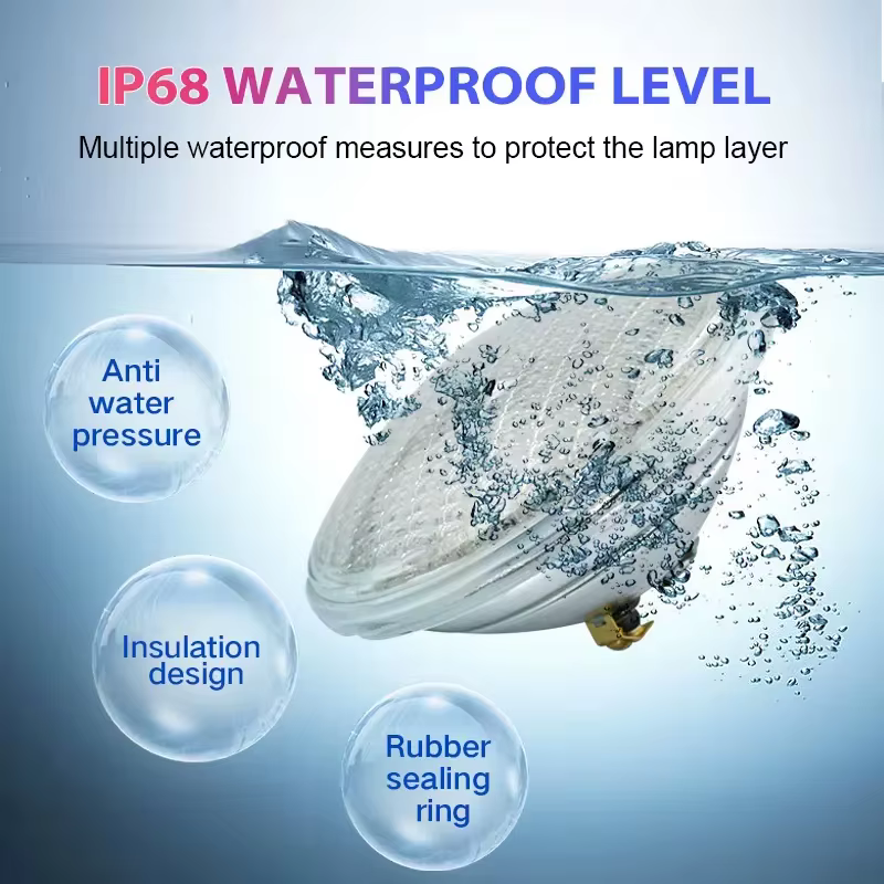 Ampoule de piscine LED IP68 de 7 pouces
