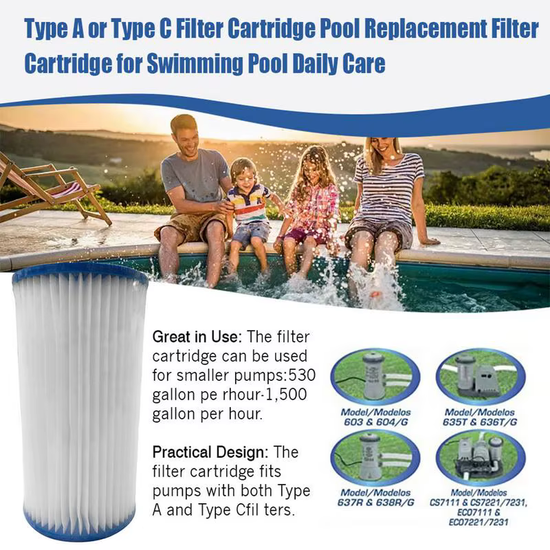 Cartouche Filtrante de Remplacement pour Piscine