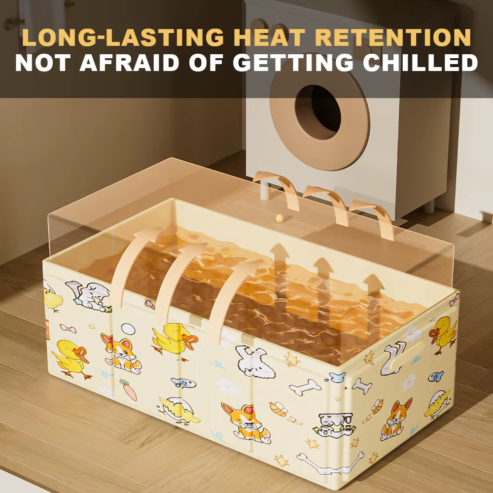 1 baignoire pliante, baignoire gonflable avec motifs de dessins animés