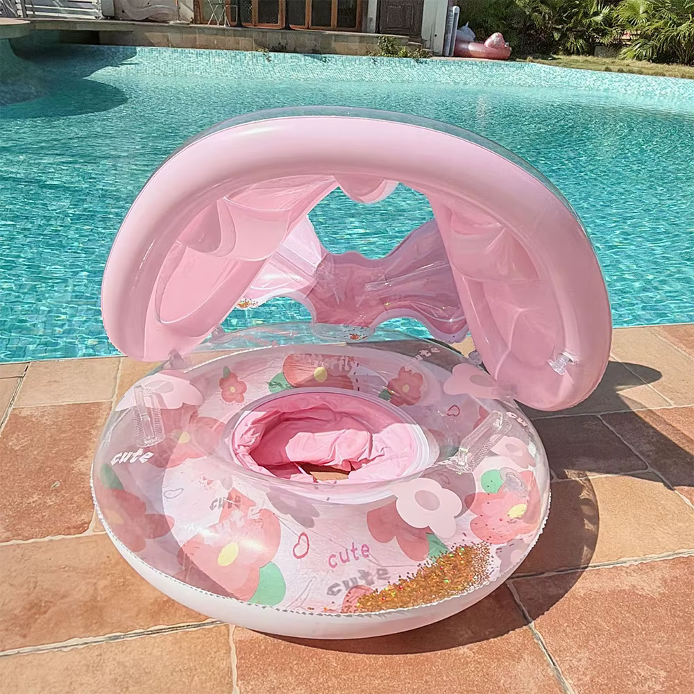 1 pièce Bouée de natation gonflable avec pare-soleil