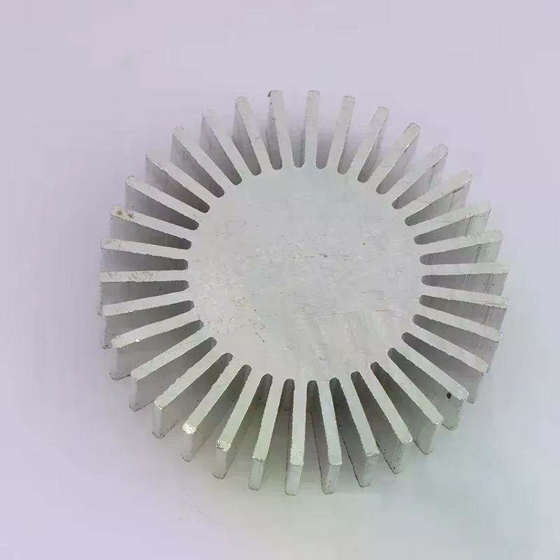 Radiateur en aluminium COB, diamètre 50 mm, 3~7 W, dissipateur thermique LED haute puissance, radiateur solide en forme de tournesol, alliage rond