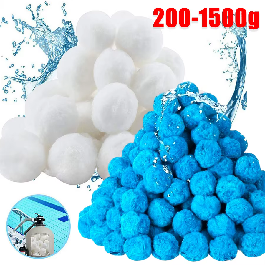 Boules filtrantes de piscine blanches ou bleues