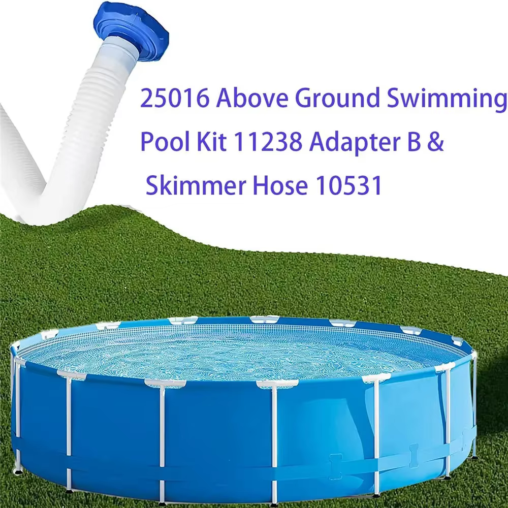 Tuyau d'écumoire pour piscine hors sol Intex 25016 + adaptateur