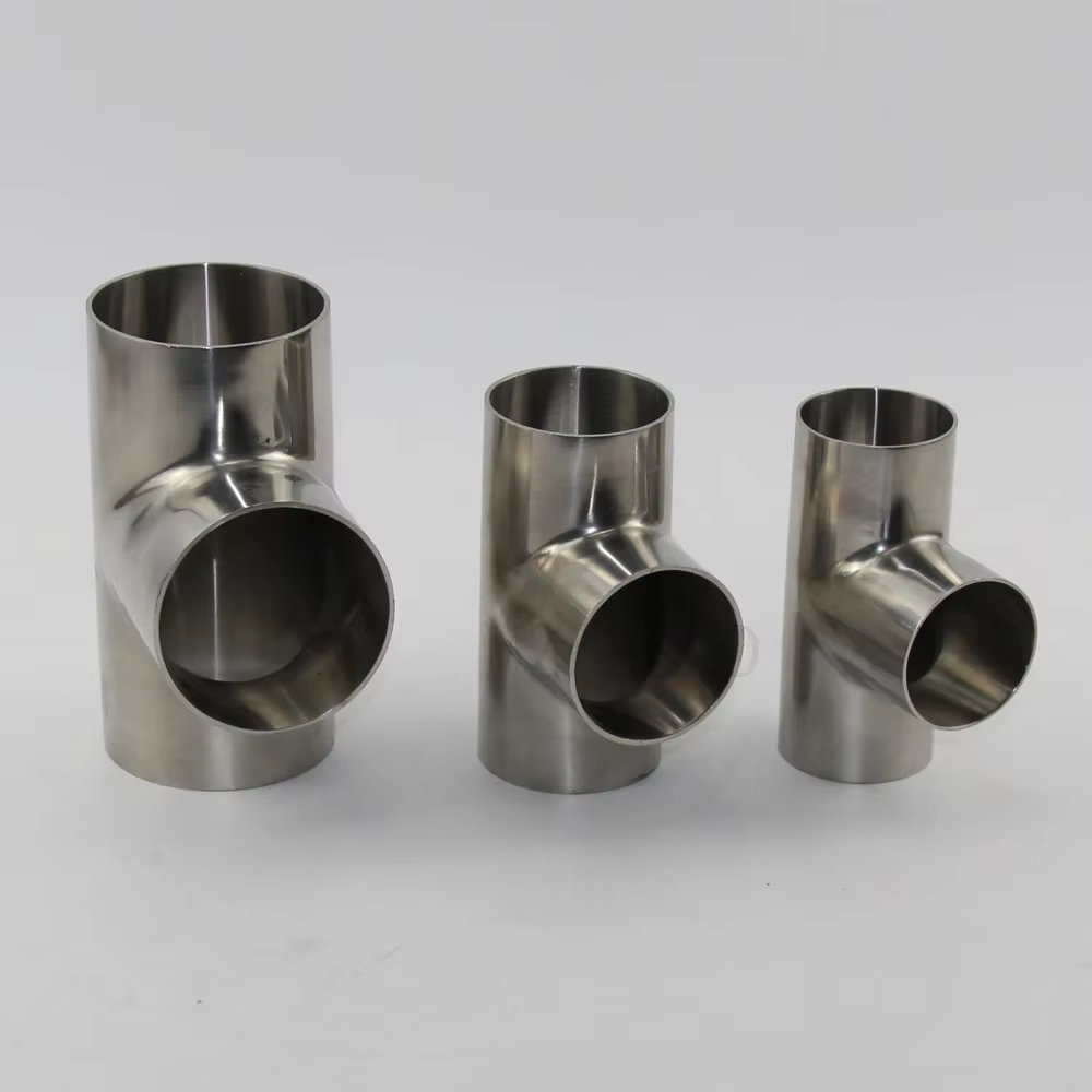 Té en acier inoxydable 304 OD 19 mm-102 mm Acier inoxydable 1