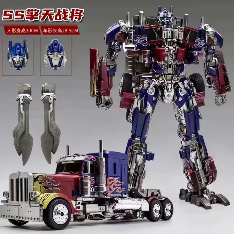 Transformation Robot film grande taille 30CM alliage Optimus Prime figurine Collection modèle jouets en boîte