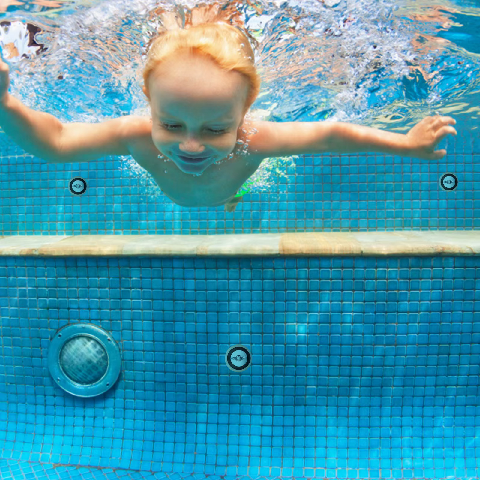 Lot de 3 bouchons en caoutchouc robustes pour piscine