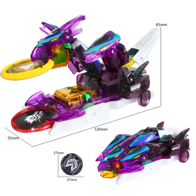 Screechers-Transformation de la violence sauvage, figurine d'anime, robot, déformation en rafale, voiture, puce de capture de la bête, jouet pour enfants, cadeau pour garçon