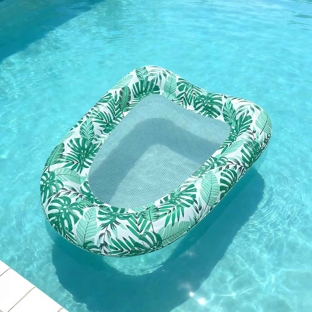 1 chaise longue gonflable en forme de cœur