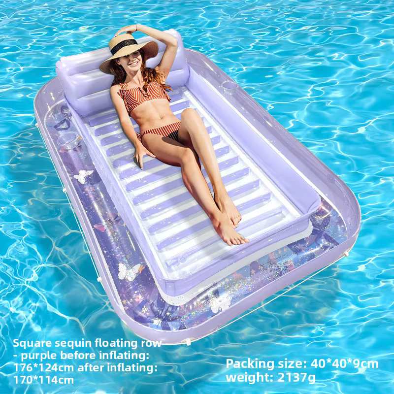 Grand matelas gonflable épais pour piscine