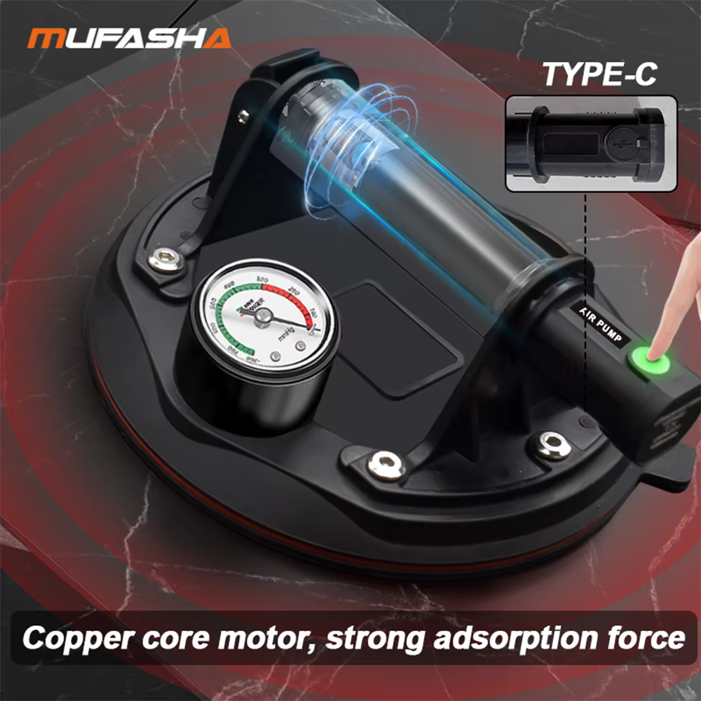 Pompe électrique à ventouse MUFASHA, accessoires de ventouse robustes