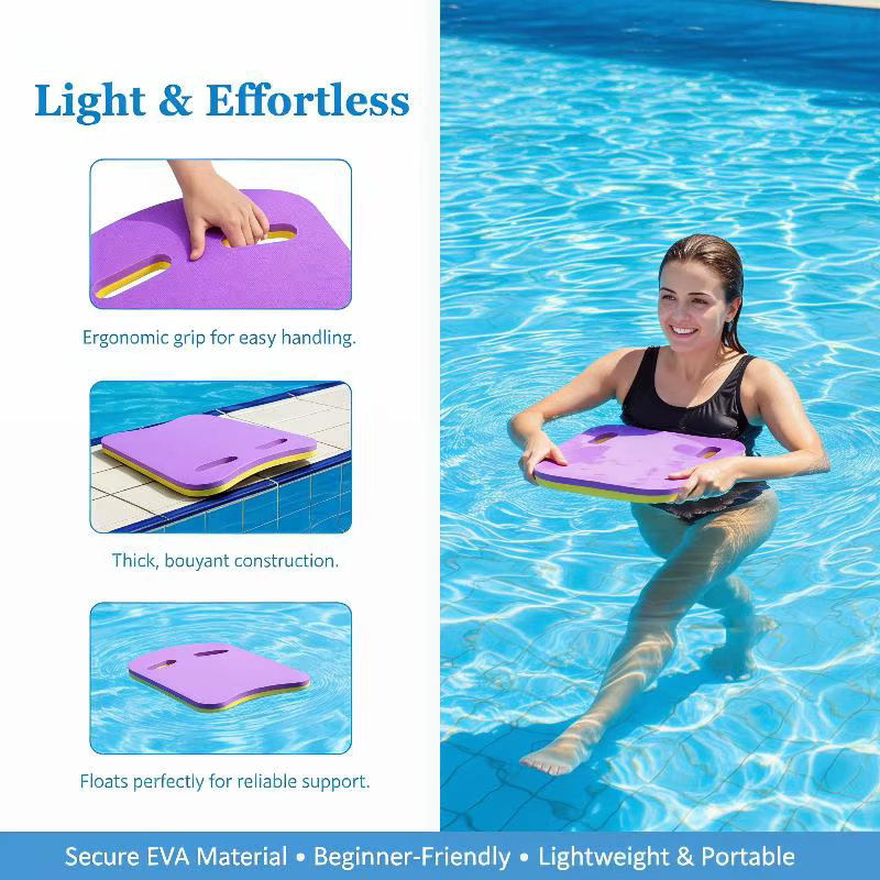 Planche de natation EVA légère à haute flottabilité avec poignée ergonomique pour l'entraînement