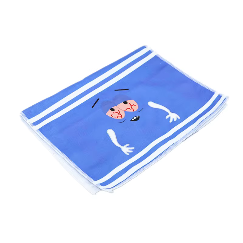 Serviette douce d'expression de dessin animé