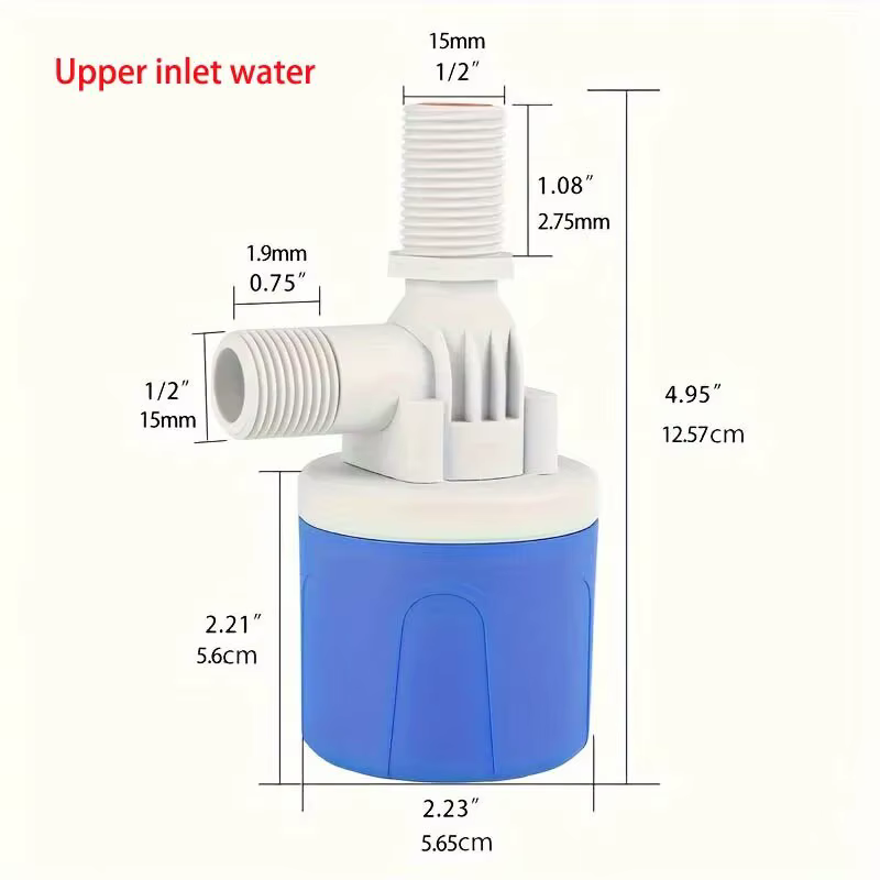 Vanne flottante de contrôle du niveau d'eau entièrement automatique