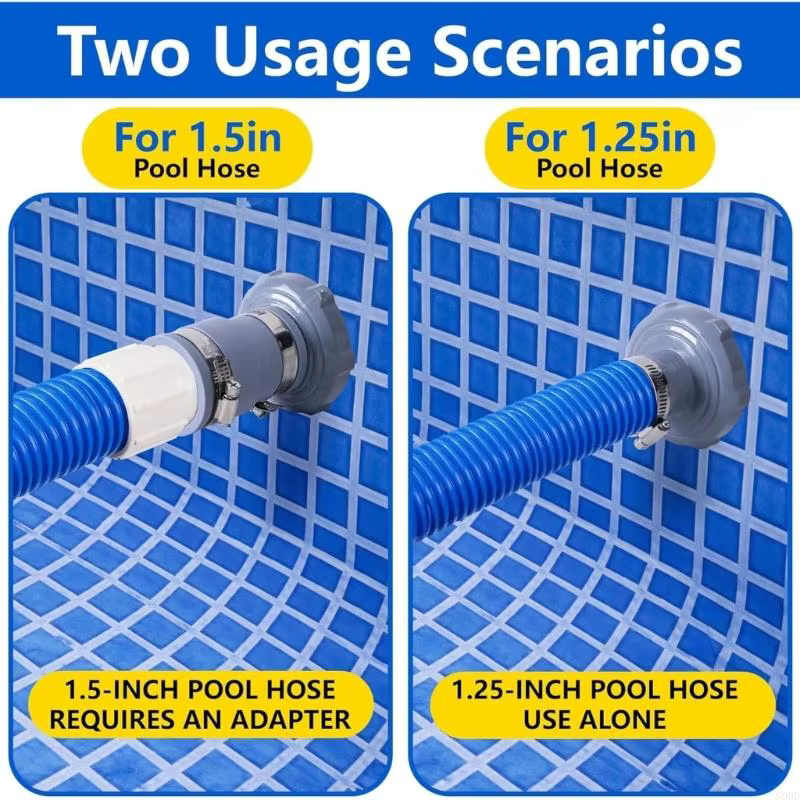 Connecteur tuyau d'écumoire piscine