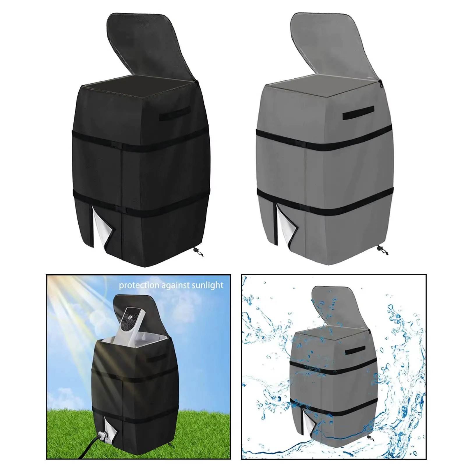 Couvercle de pompe chauffante gonflable pour jacuzzi