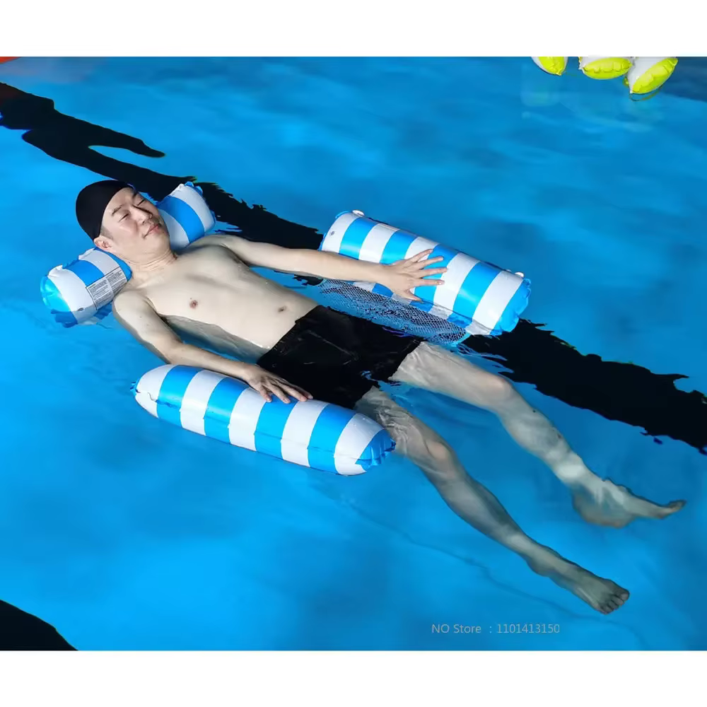 Hamac d'eau inclinable gonflable flottant