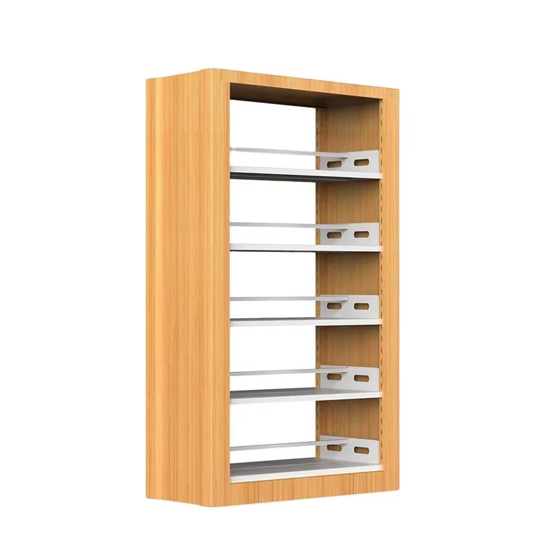 Étagère de bibliothèque en acier, plaque d'acier laminée à froid, présentoir à livres en métal, étagère de rangement démontable, bibliothèque réglable pour l'école