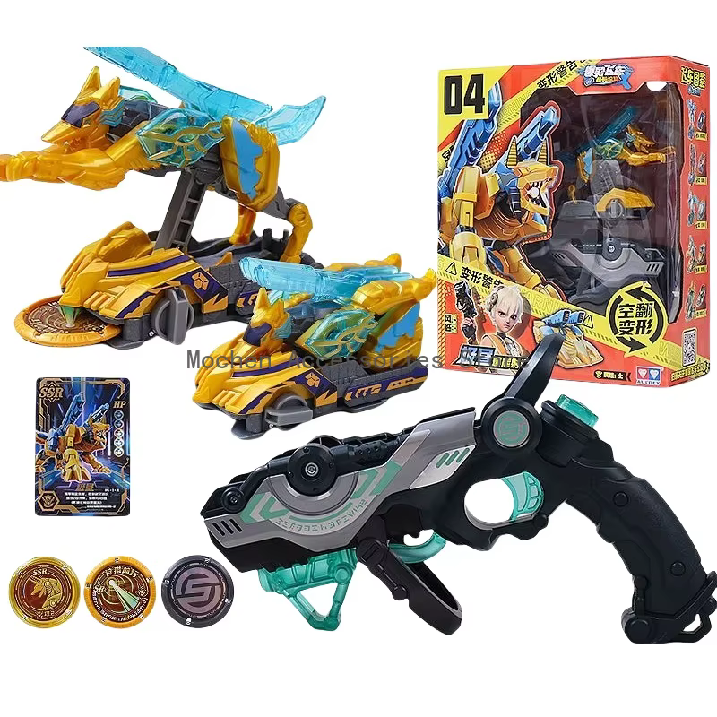 2025 Screechers Wild 5 Transformation robot déformation voiture ornements jeu cristal Code mystère rotation figurines d'action enfants jouets