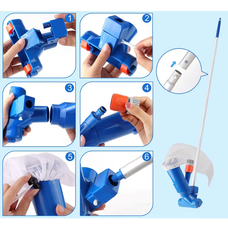 Aspirateur de piscine portable pour l'élimination rapide des débris