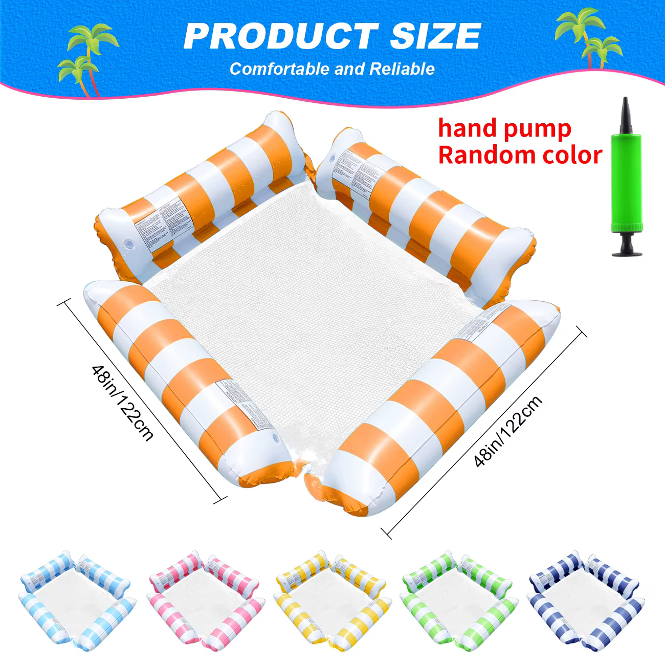1PC Matelas Flottant Gonflable pour Piscine