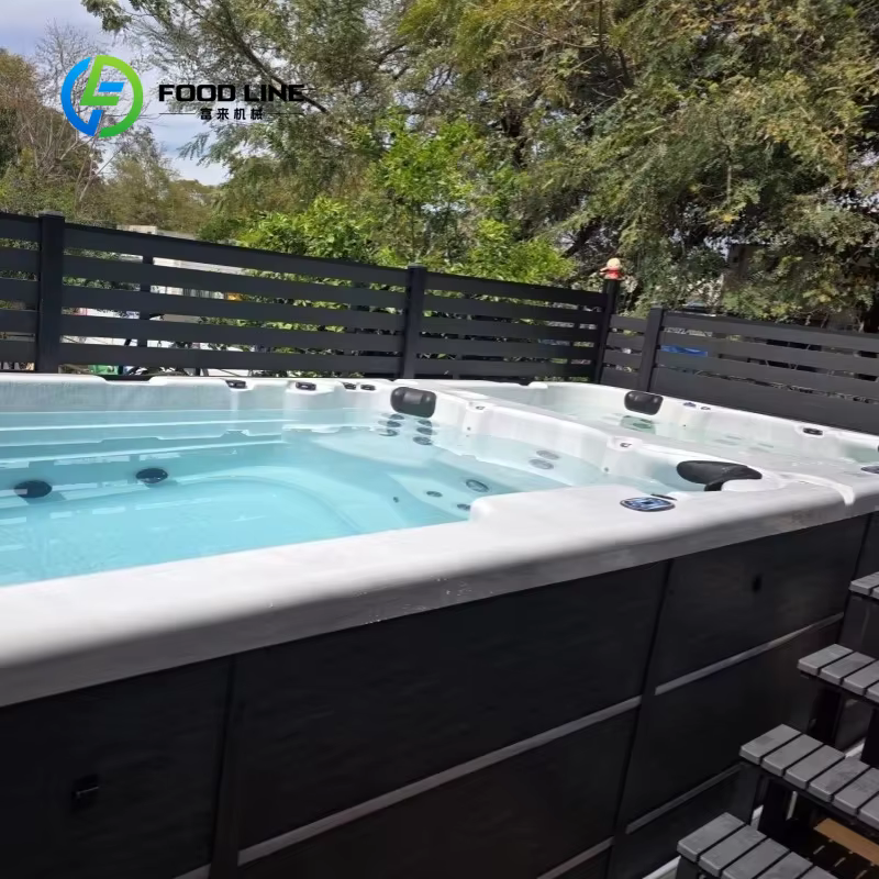 Spa de nage personnalisable de 5 m pour 8 personnes avec courant