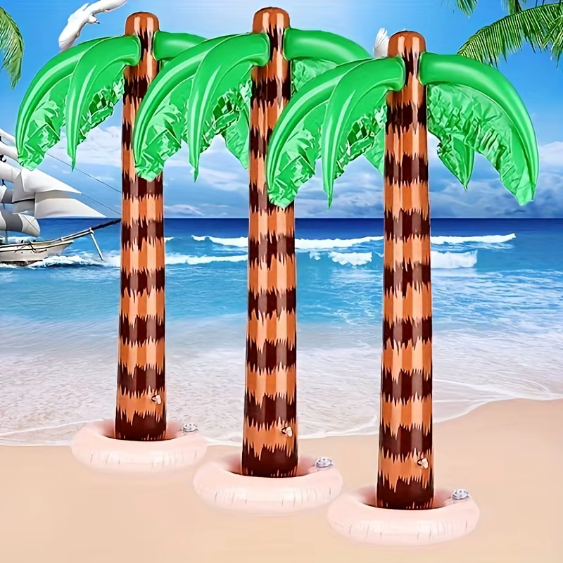 Cocotier gonflable 90cm/35.43 pouces, 1 pièce, palmier, piscine, plage, décoration de fête, accessoire