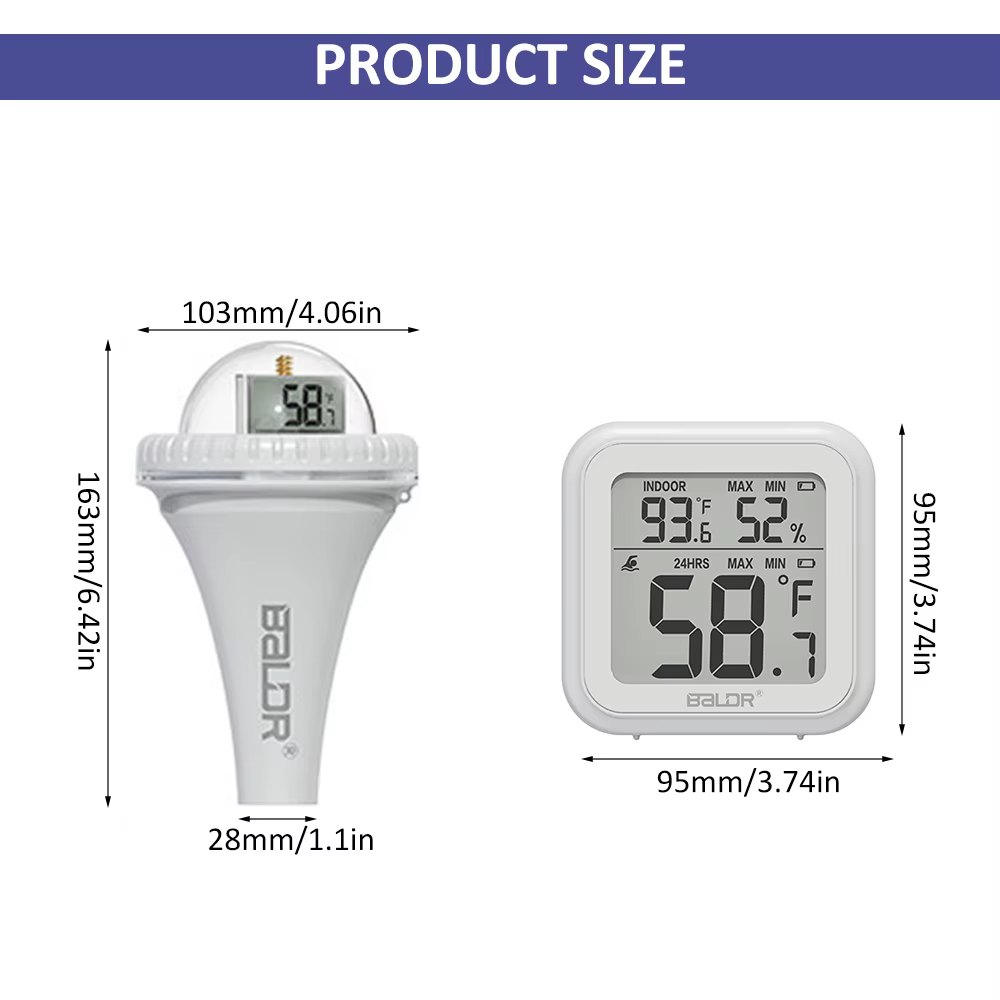 Thermomètre numérique pour piscine