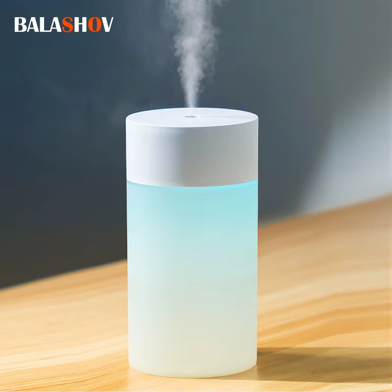 Humidificateur d'air ultrasonique USB 260ML, lampe LED, Mini diffuseur d'huile essentielle, purificateur de voiture, machine de brume d'anion aromatique avec lumière romantique