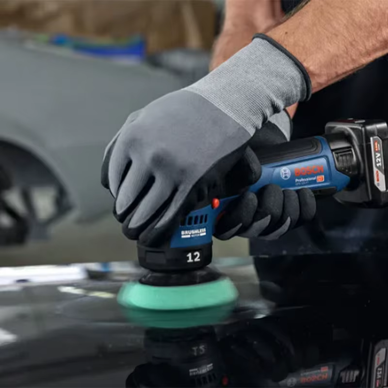 Machine à cirer et polir les voitures Bosch GPX 12V-77 sans balais, 7000 tr/min, vitesse réglable, outil de réparation des rayures de peinture automobile