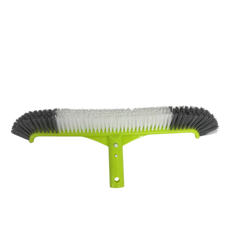 Brosse de piscine 17, 5 pouces à bords incurvés pour nettoyer les parois