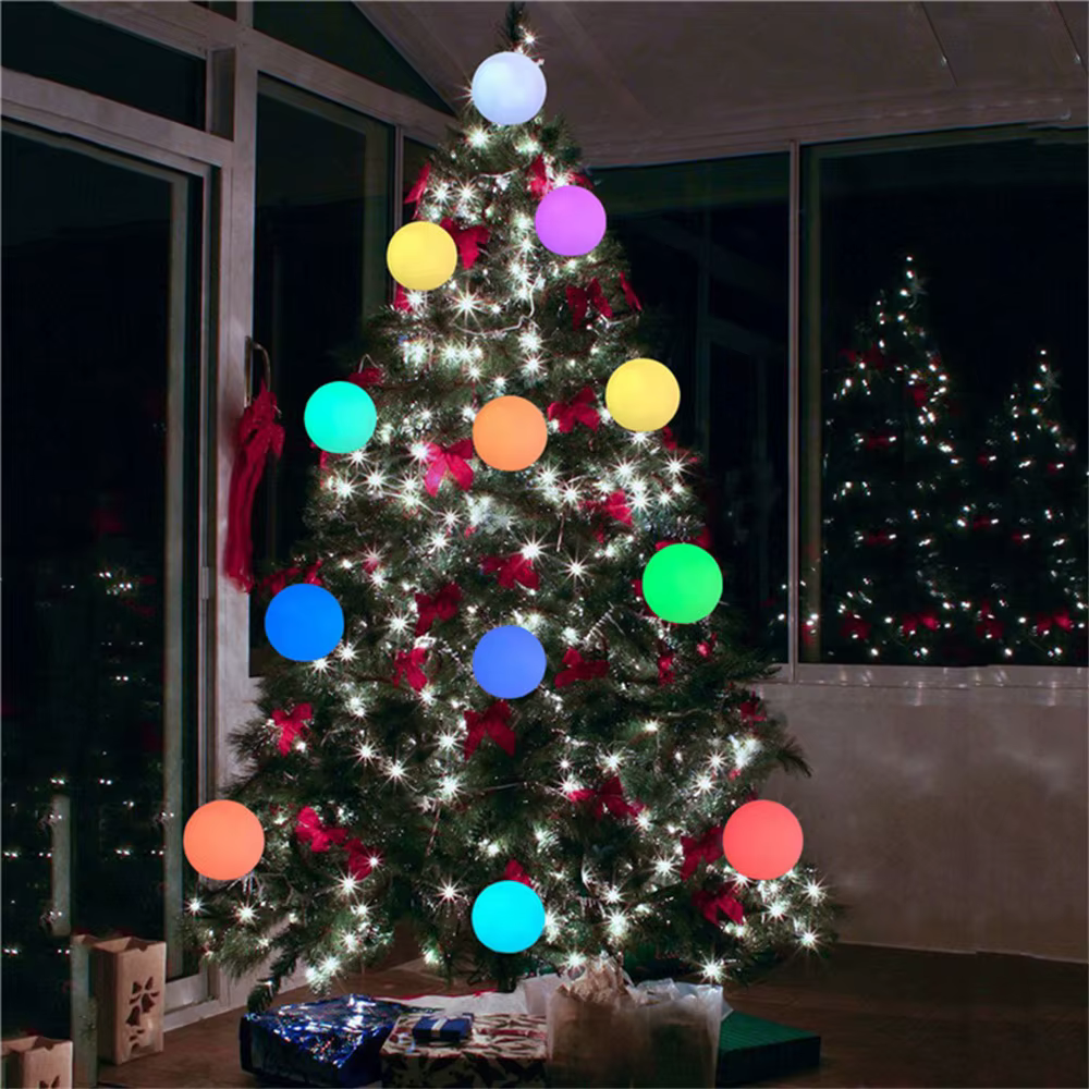 16 RGB lumière de piscine flottante 3 pouces 7.8 cm LED à couleur changeante lumières de boule
