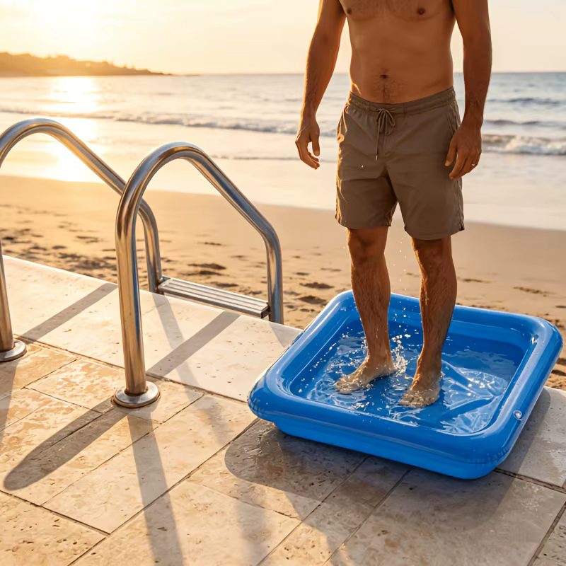 Baignoire de nettoyage de piscine pliable et portable